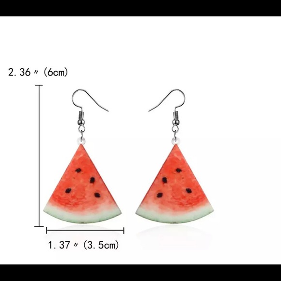 Jewelry - Watermelon Acrylic Earrings.